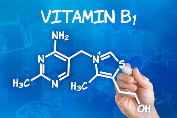 Vitamin B1 chemische Darstellung