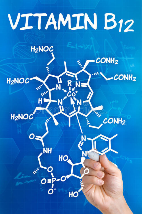 Chemische Darstellung von Vitamin B12